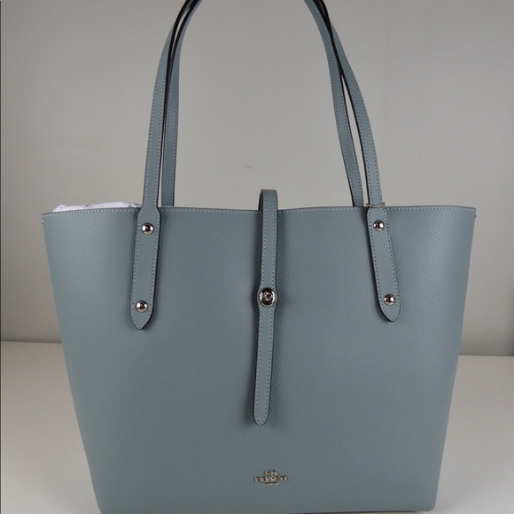 Coach Handbags - Coach Polished Pebbled Leather Market Tote Bag NWT